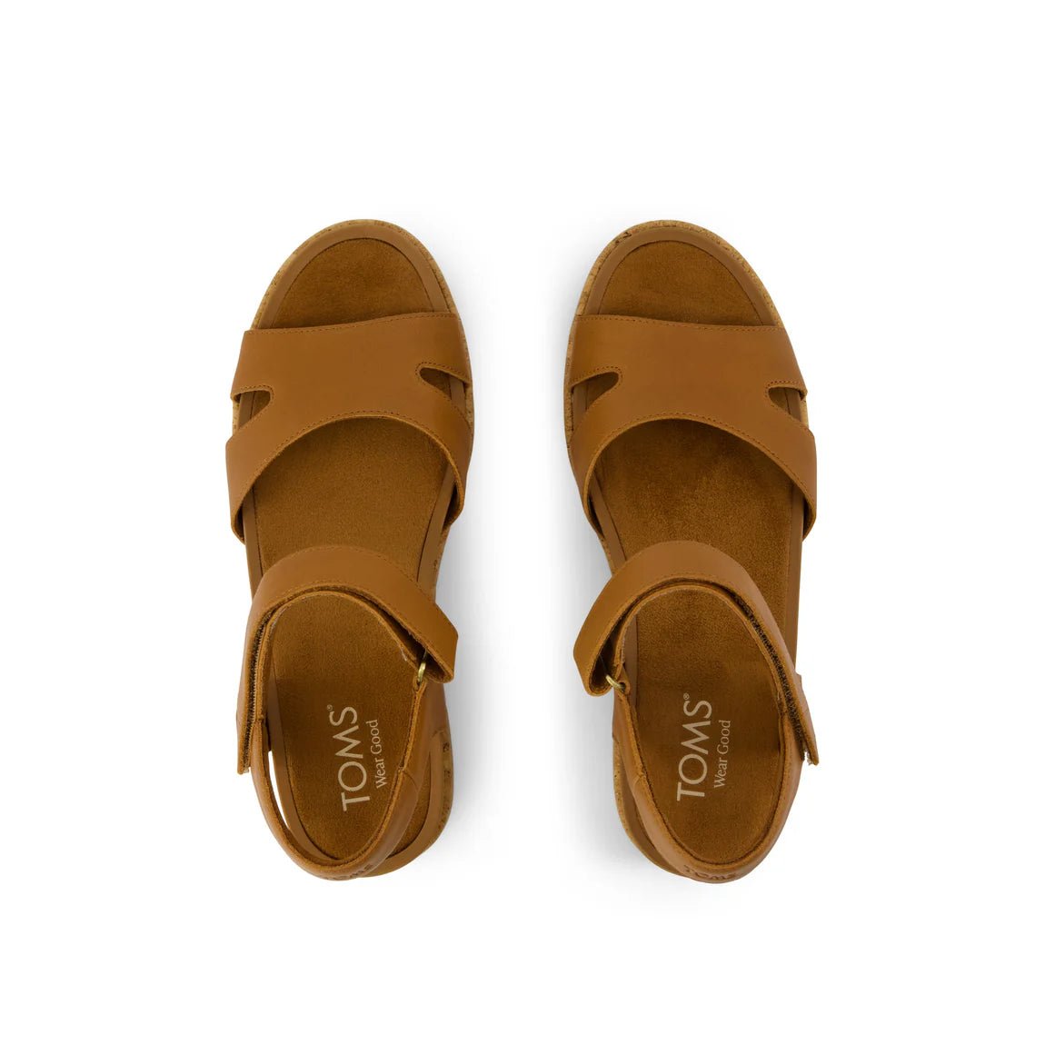 Rose & Lee Co Alana Wedge Sandal, Brown Leather Accessories