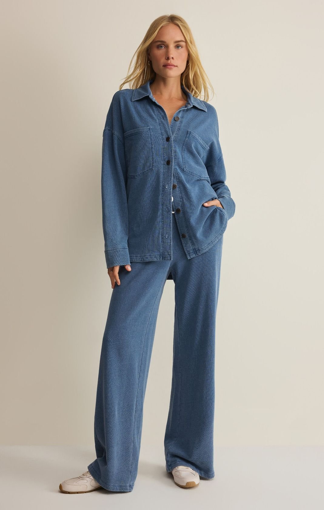 Rose & Lee Co All Day Jacket, Calypso Blue Indigo by Z Supply Jackets