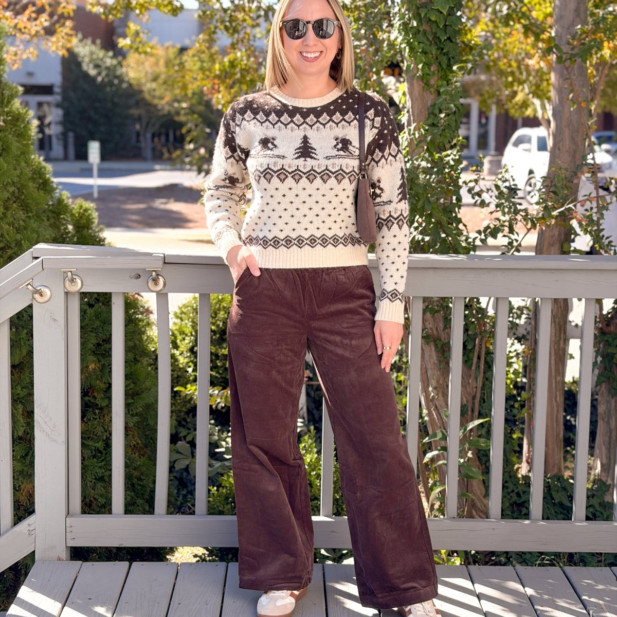 Rose & Lee Co Allison Corduroy Pants, Dark Chocolate by Marine Layer Pants
