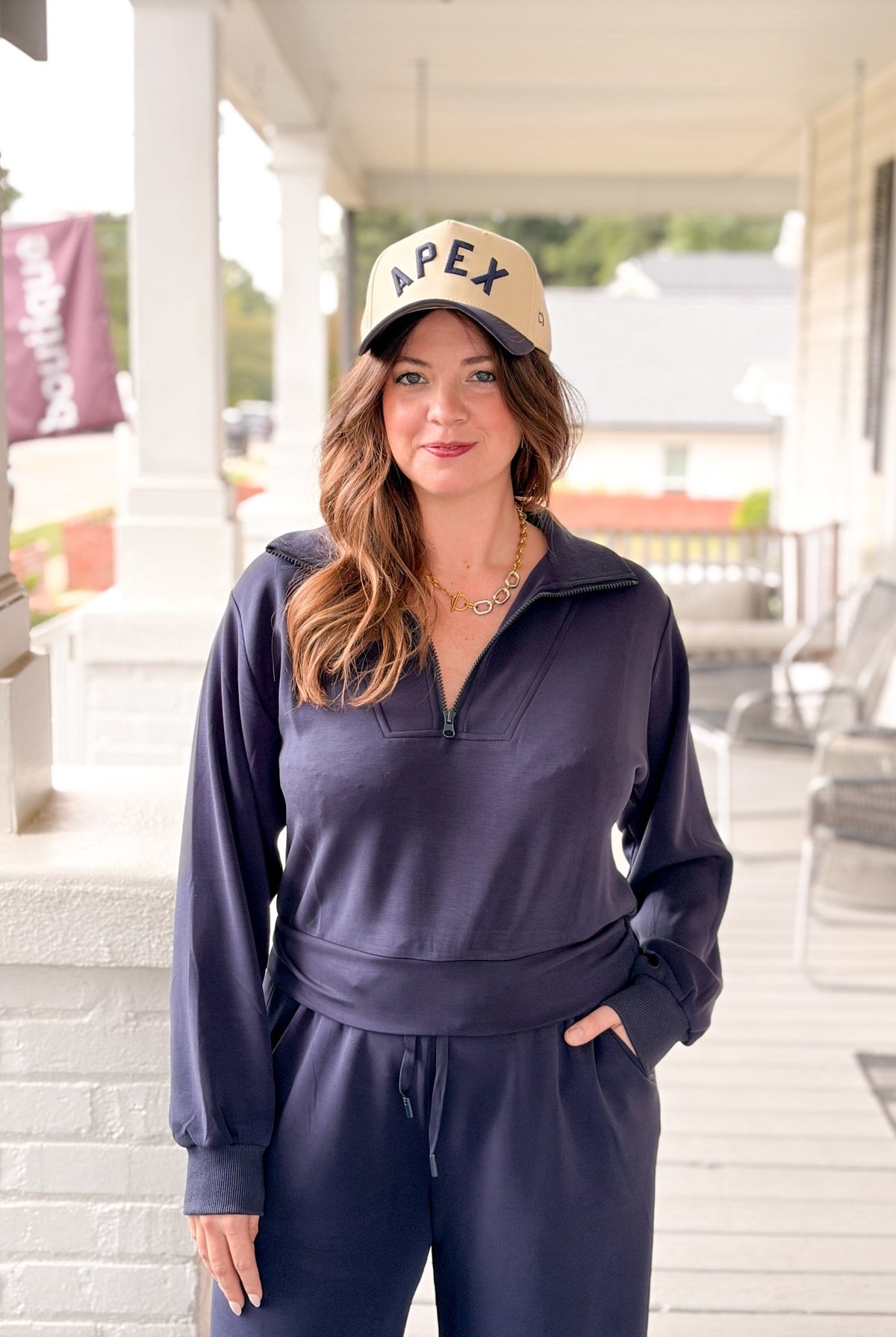 Rose & Lee Co Annabell Pullover, True Navy Sweatshirt & Hoodies