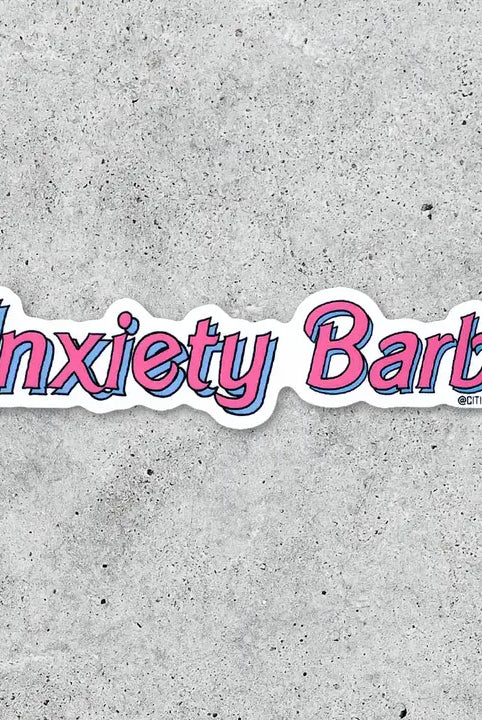 Rose & Lee Co Anxiety Barbie Sticker Stationery