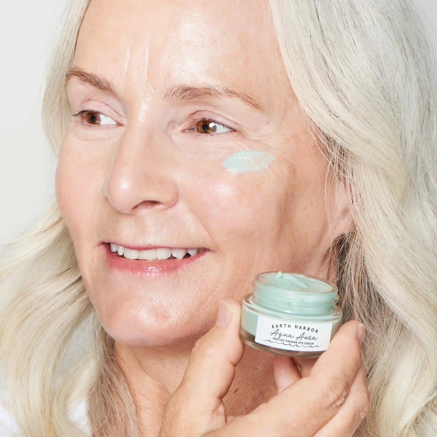 Rose & Lee Co Aqua Aura Peptide Eye Cream, Marine Peptides + Caffeine Bath & Body