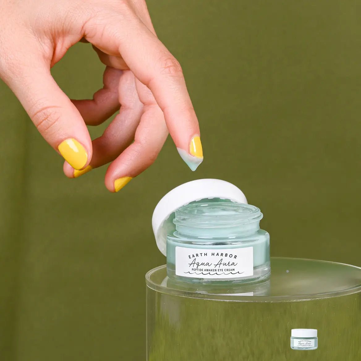 Rose & Lee Co Aqua Aura Peptide Eye Cream, Marine Peptides + Caffeine Bath & Body