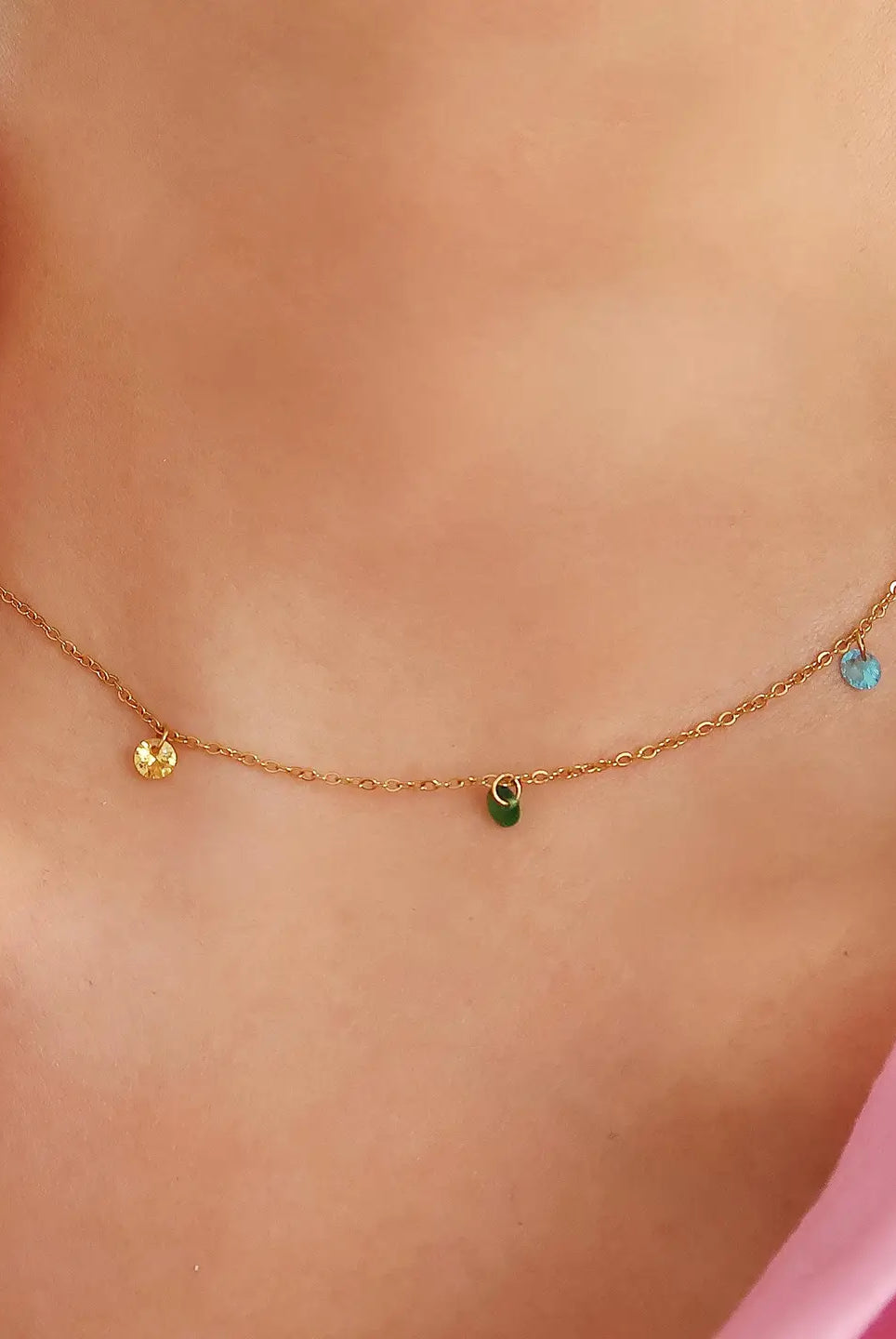 Rose & Lee Co Ariana Petite Chain Necklace, 18k Gold Necklaces