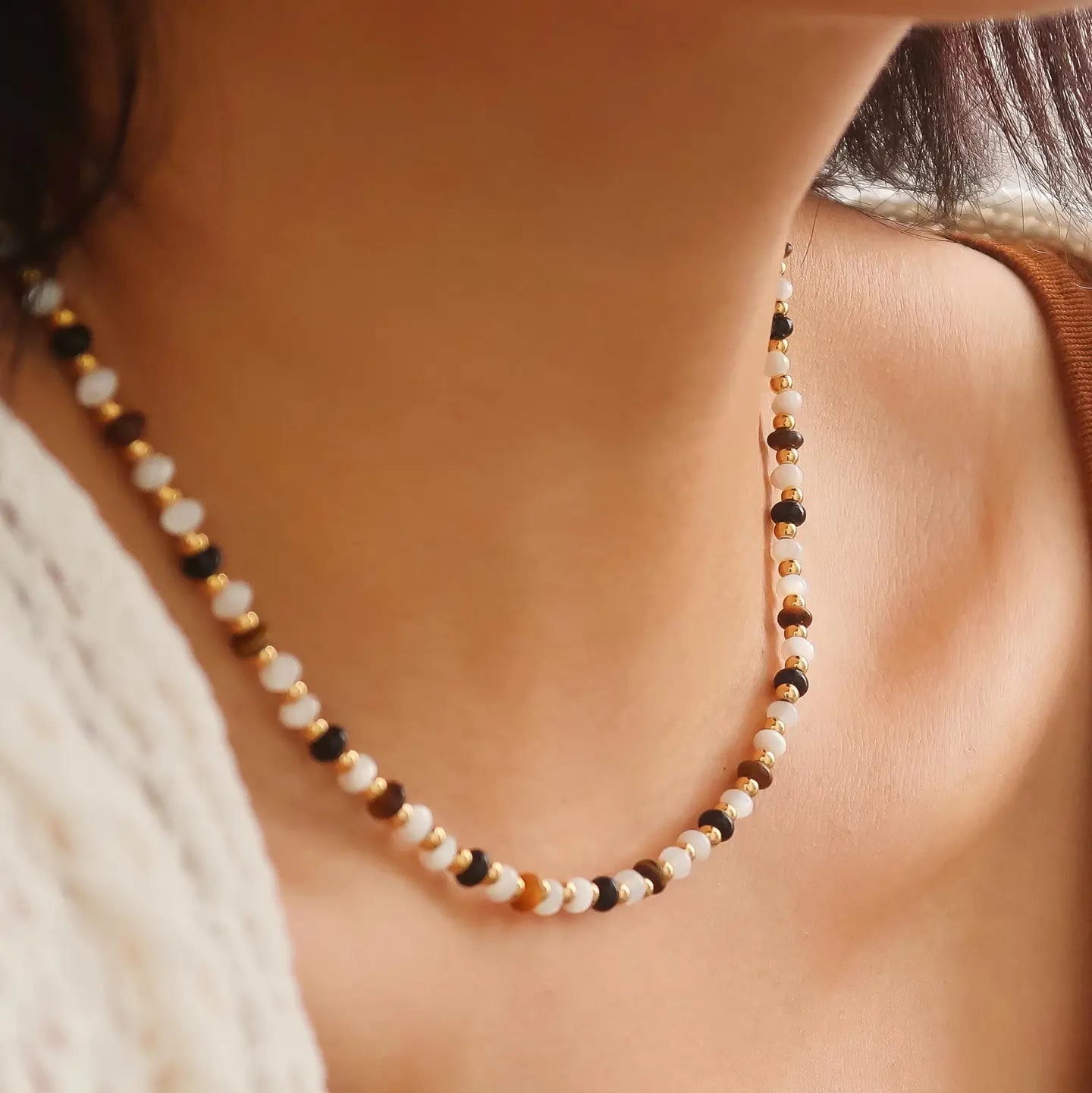 Rose & Lee Co Arrow Boho Beaded Necklace Necklaces