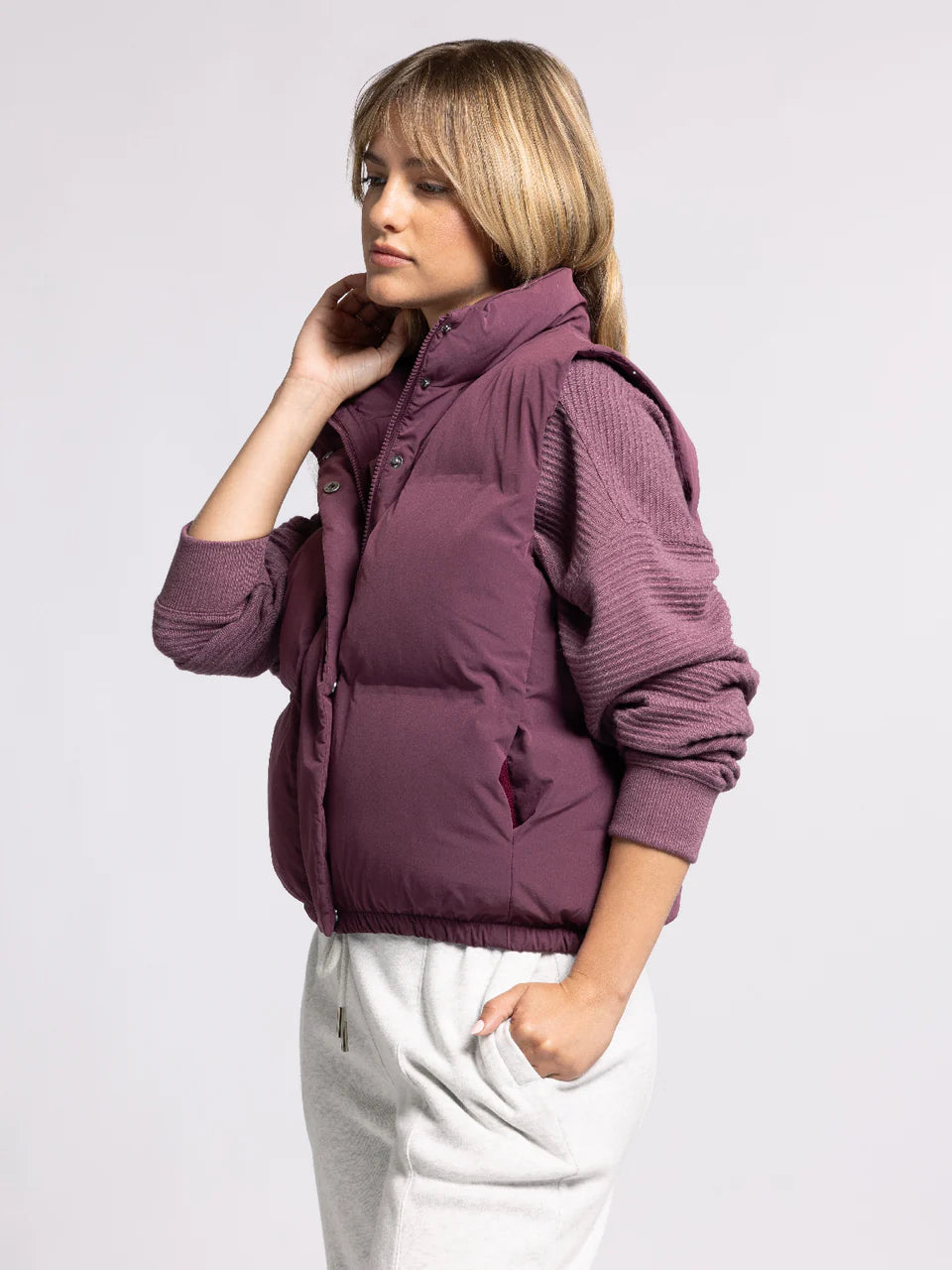 Deep Purple Puffer Vest
