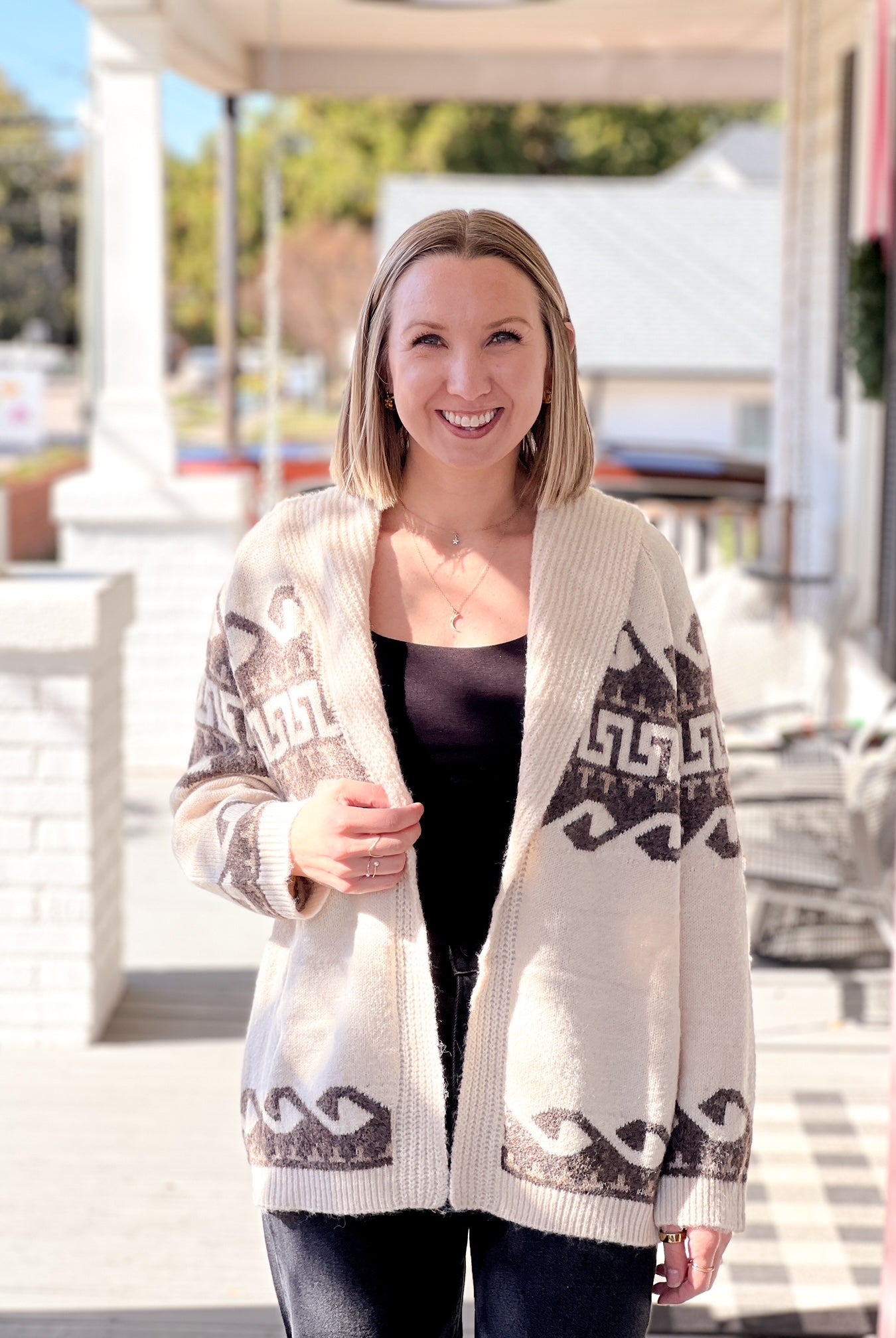 Rose & Lee Co Astrid Cardigan, Natural Cardigan