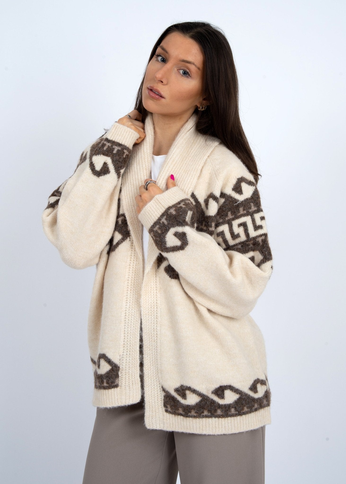 Rose & Lee Co Astrid Cardigan, Natural Cardigan