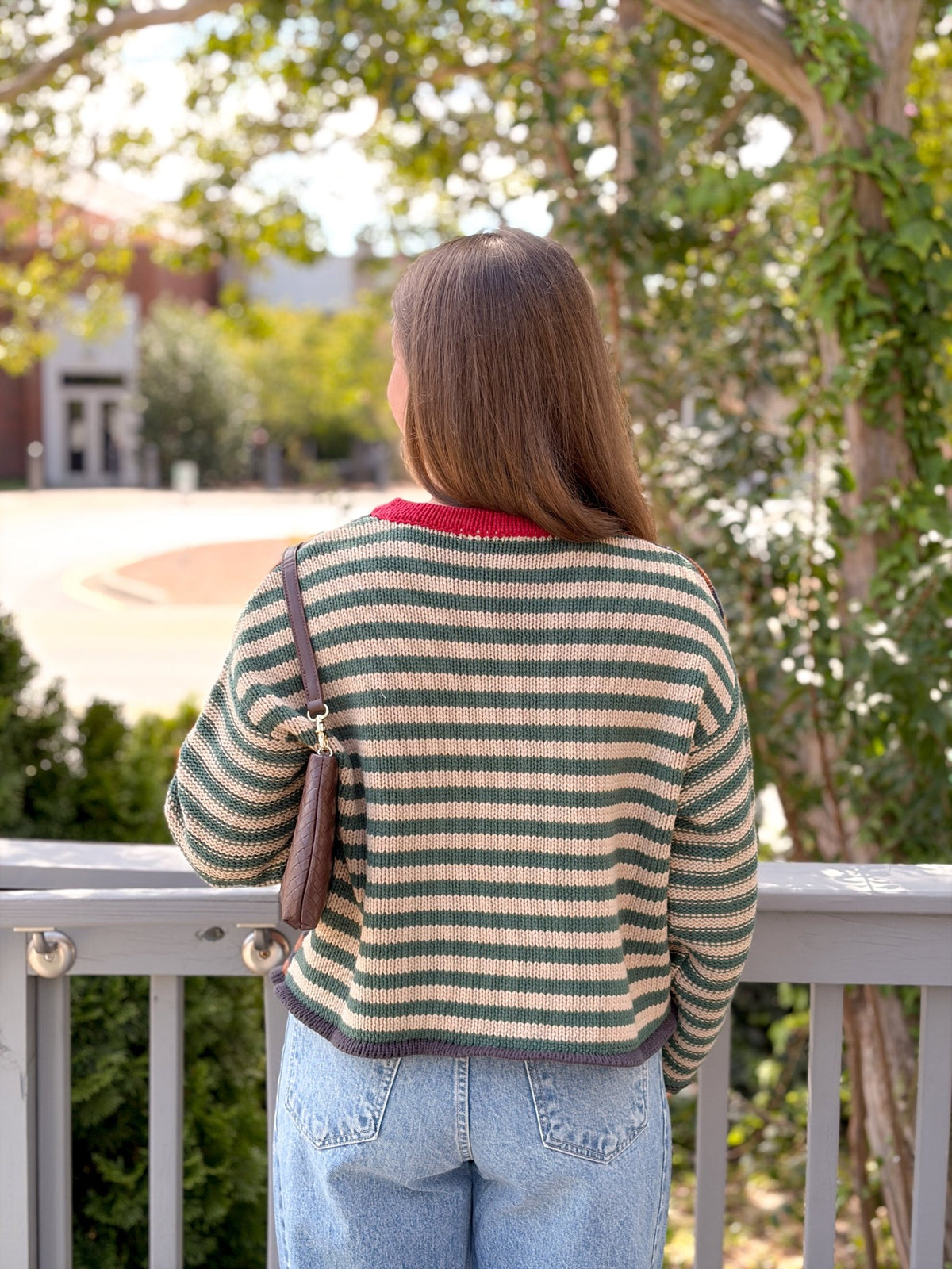 Rose & Lee Co Aubriella Sweater, Brown/Navy Sweaters