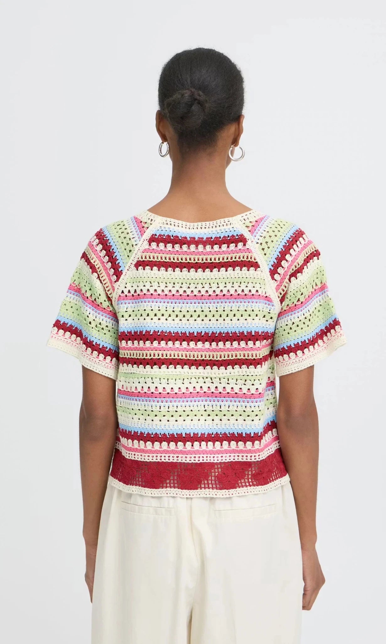 Rose & Lee Co Bandie Top, Multi short sleeve