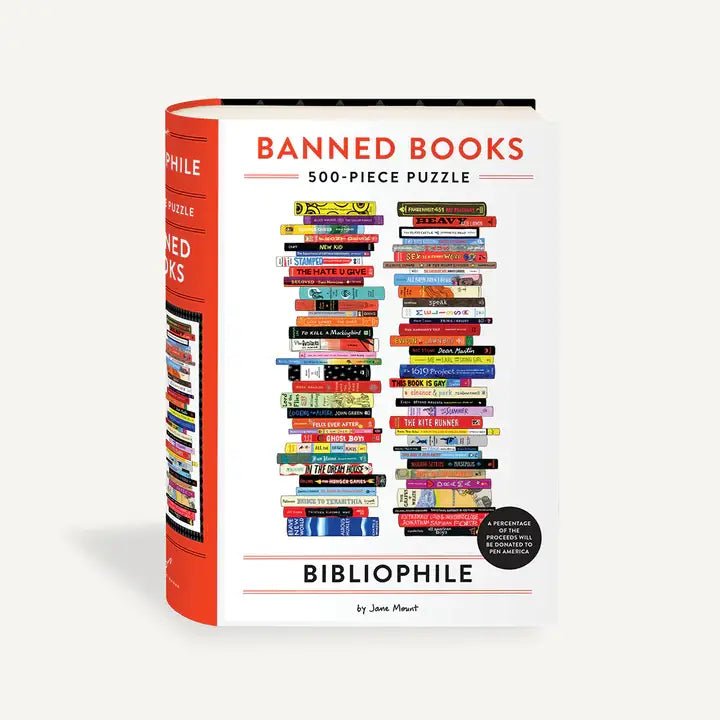 Rose & Lee Co Bibliophile Banned Books Puzzle, 500 Piece Home & Gifts