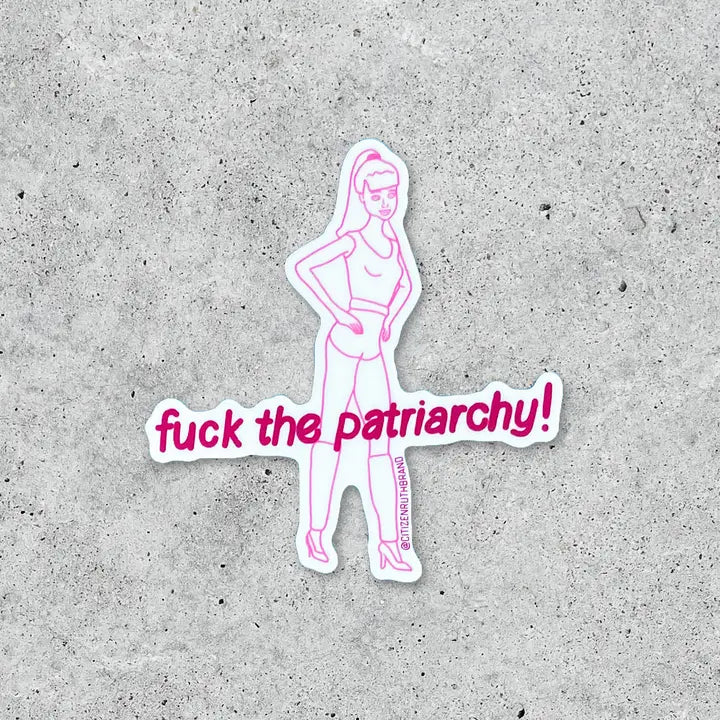 Rose & Lee Co Barbie F*ck the Patriarchy Sticker Stationery