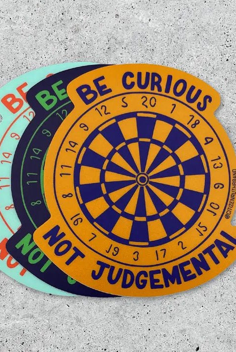 Rose & Lee Co Be Curious Not Judgmental Sticker Stationery