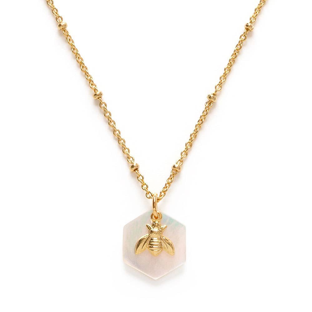 Gold Bee Necklace