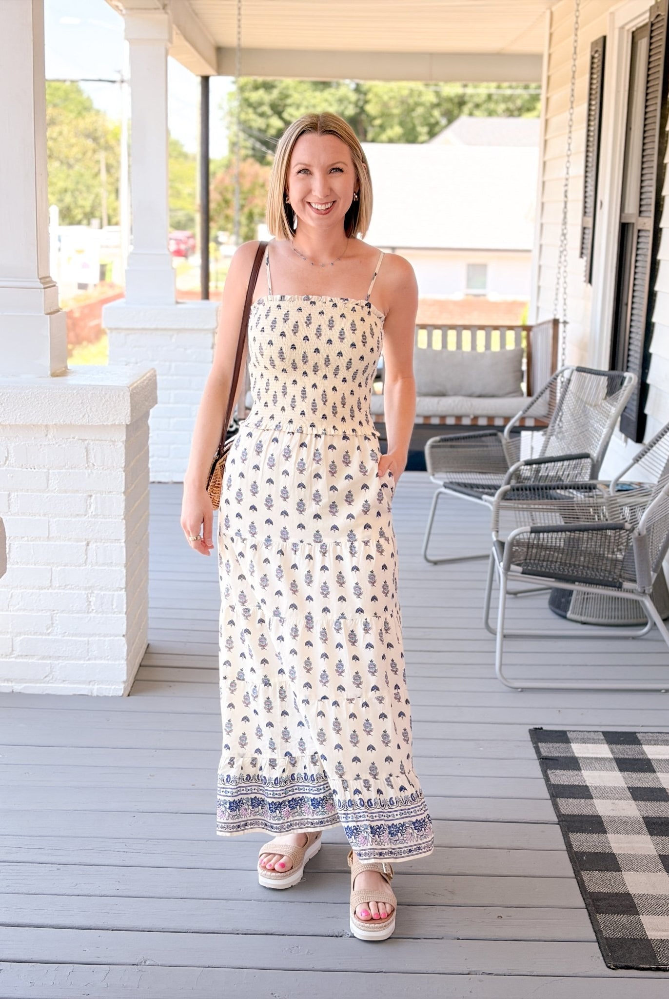 Rose & Lee Co Edge Water Dress, Pearl Casual Dresses
