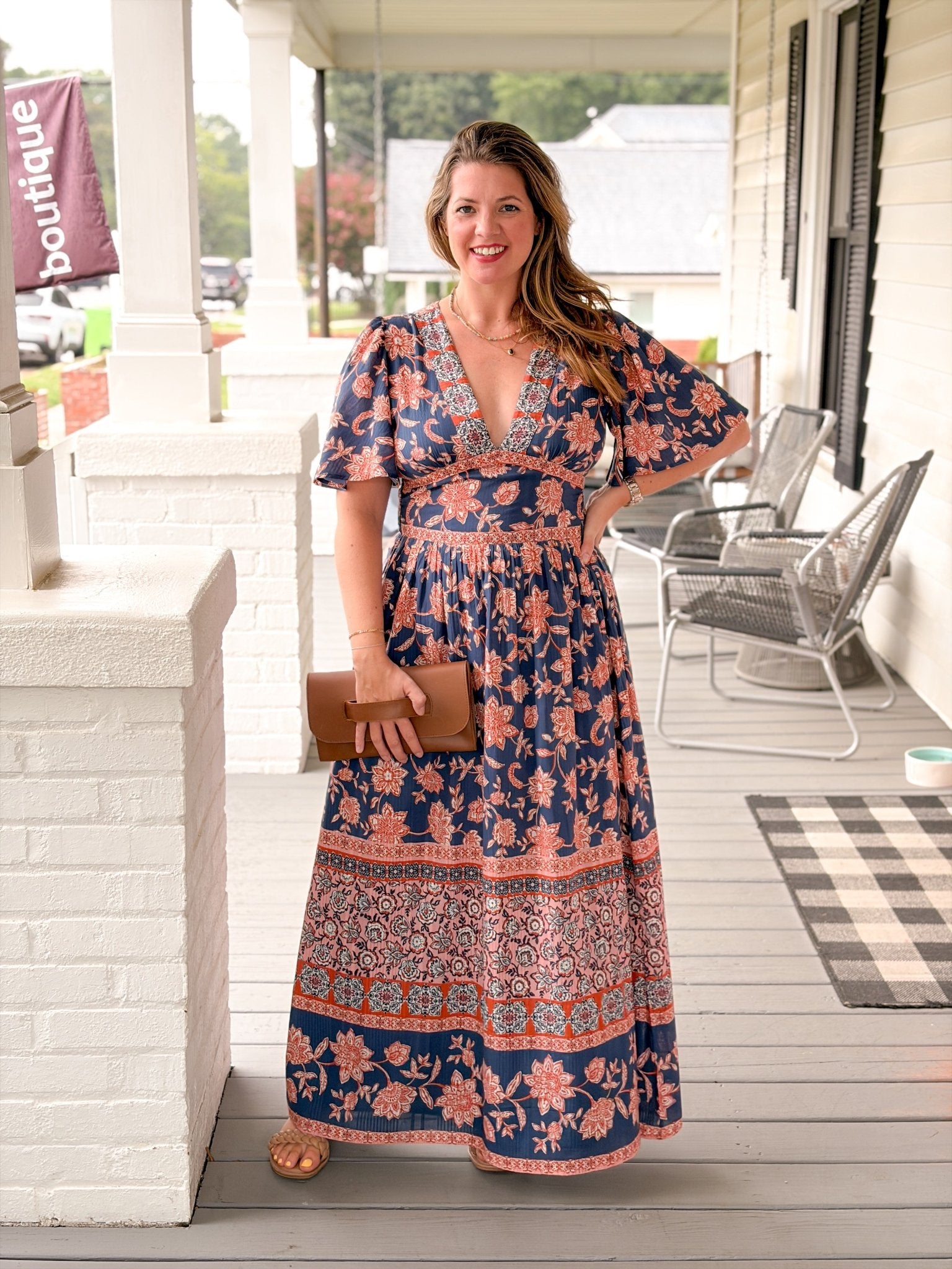Rose & Lee Co Piazza Dress, Blue Iris Event Dress