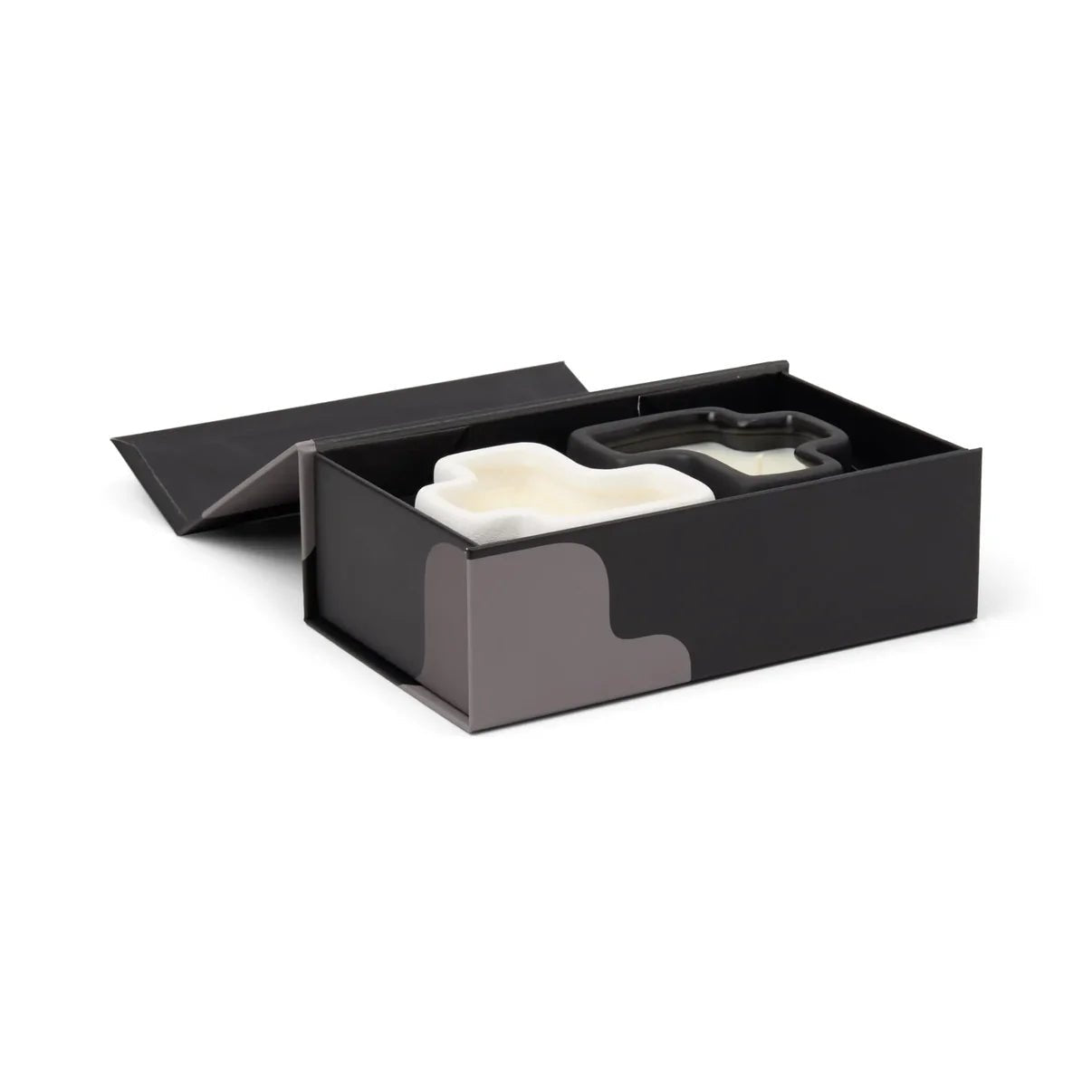 Rose & Lee Co Jigsaw Candle Set, Salted Air & Smoked Woods Candles