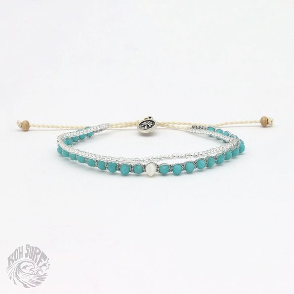 Rose & Lee Co Cocoa Beach Beaded Bracelet, Turquoise Bracelets