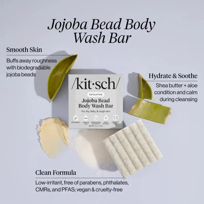 Rose & Lee Co Jojoba Bead Exfoliating Body Wash Bar Bath & Body