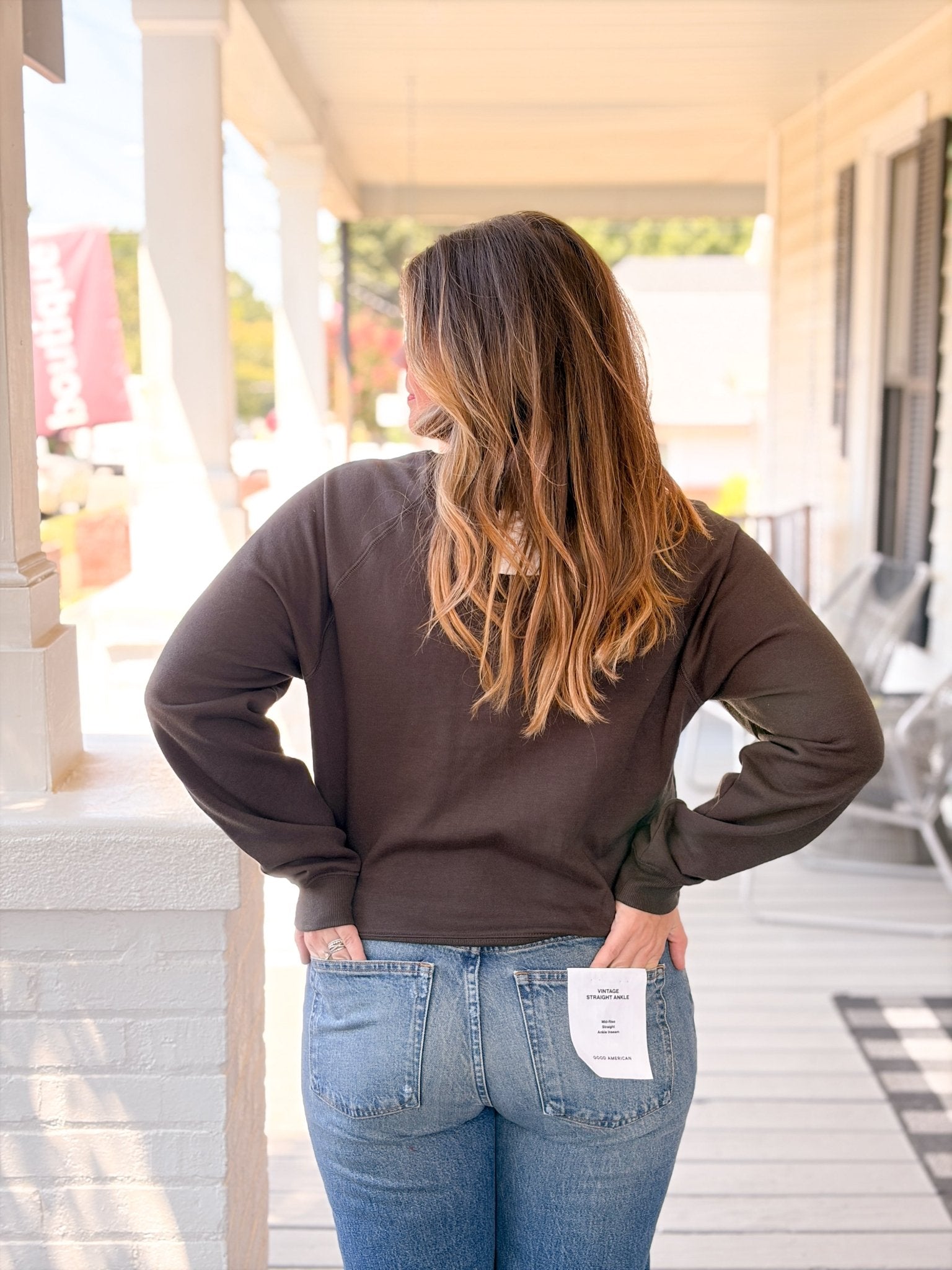 Rose & Lee Co Booze Sweatshirt, Ash Black by Z Supply Sweatshirt & Hoodies
