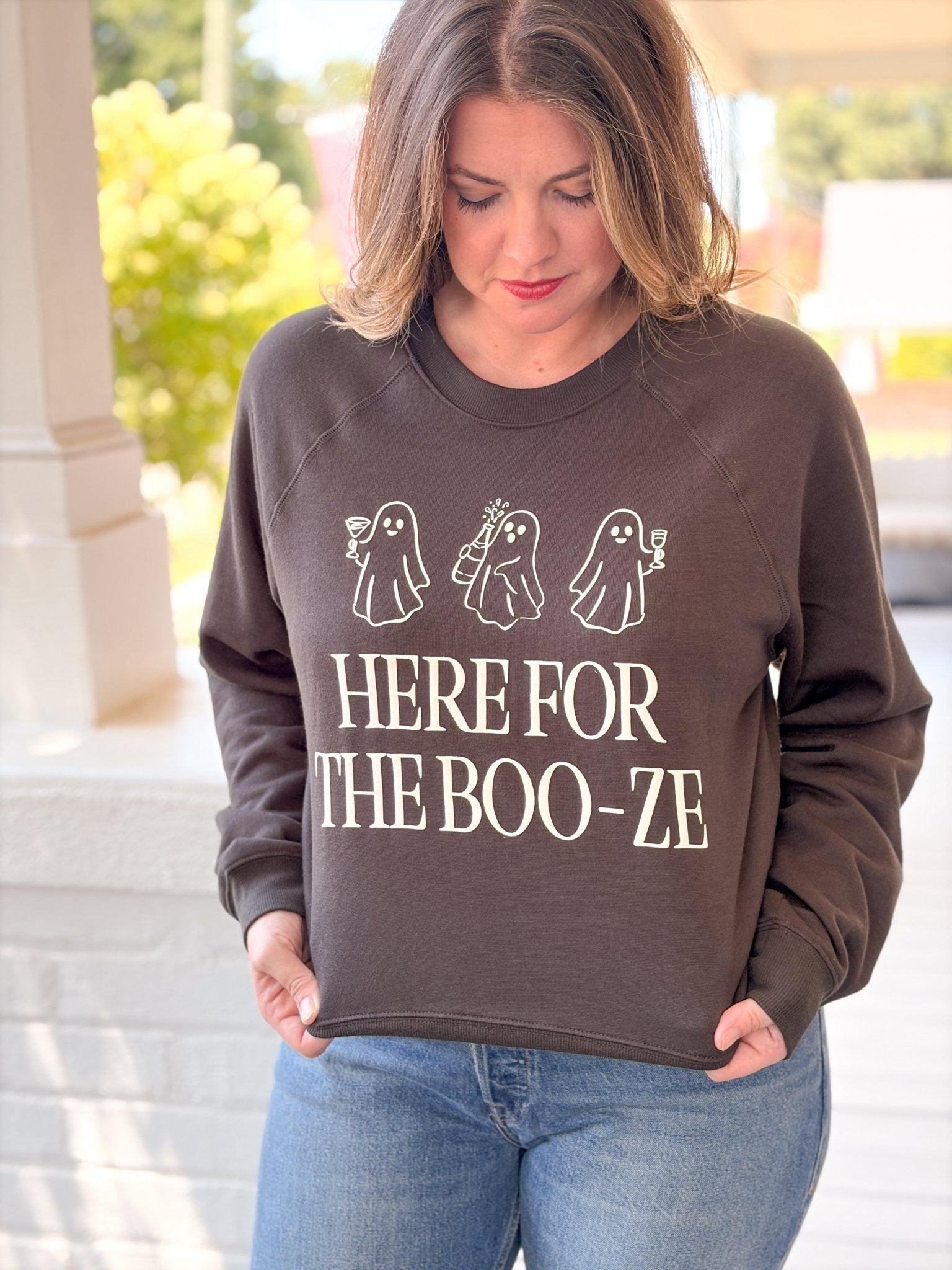 Rose & Lee Co Booze Sweatshirt, Ash Black by Z Supply Sweatshirt & Hoodies