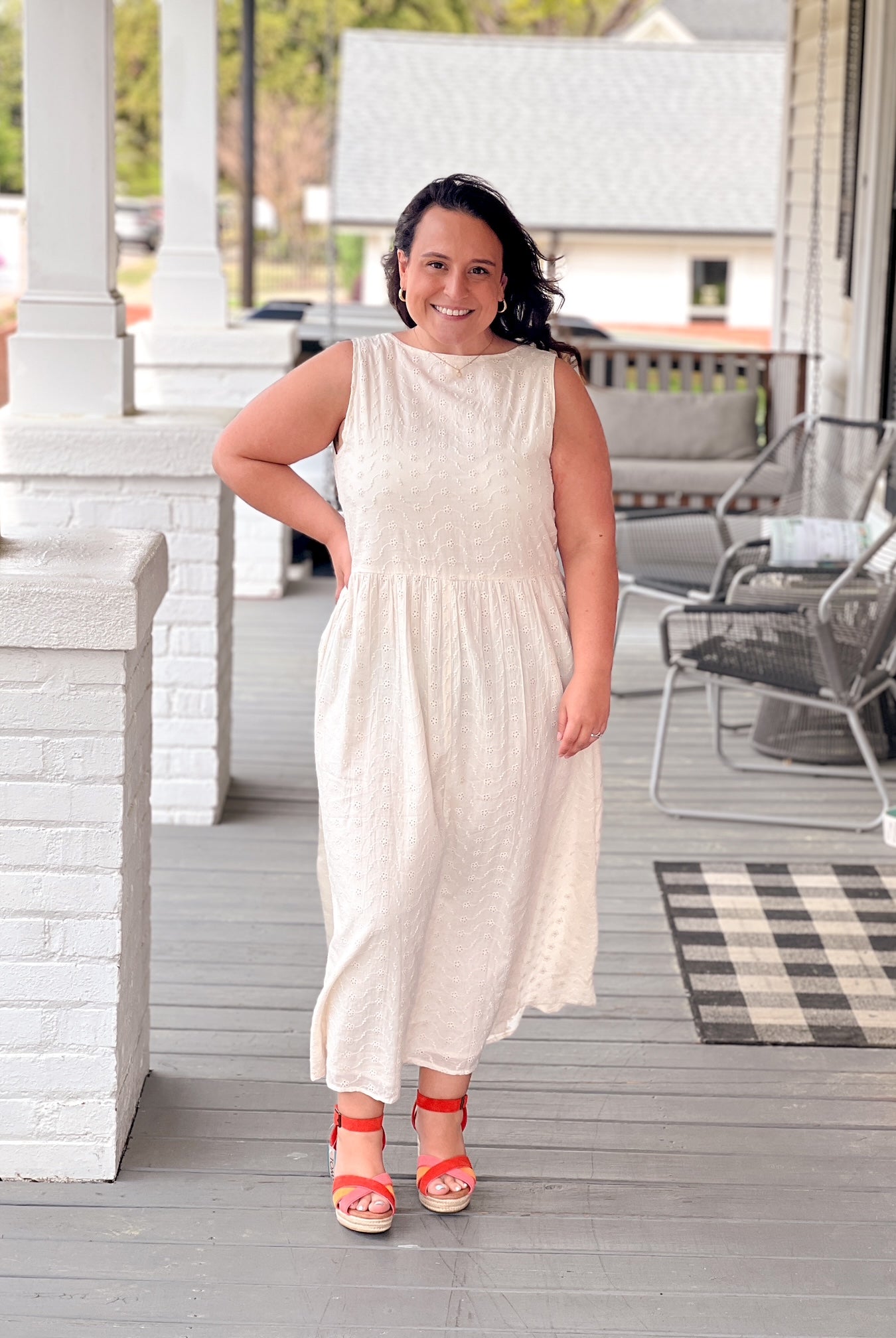 Rose & Lee Co Gibson Dress, Gardenia unknown