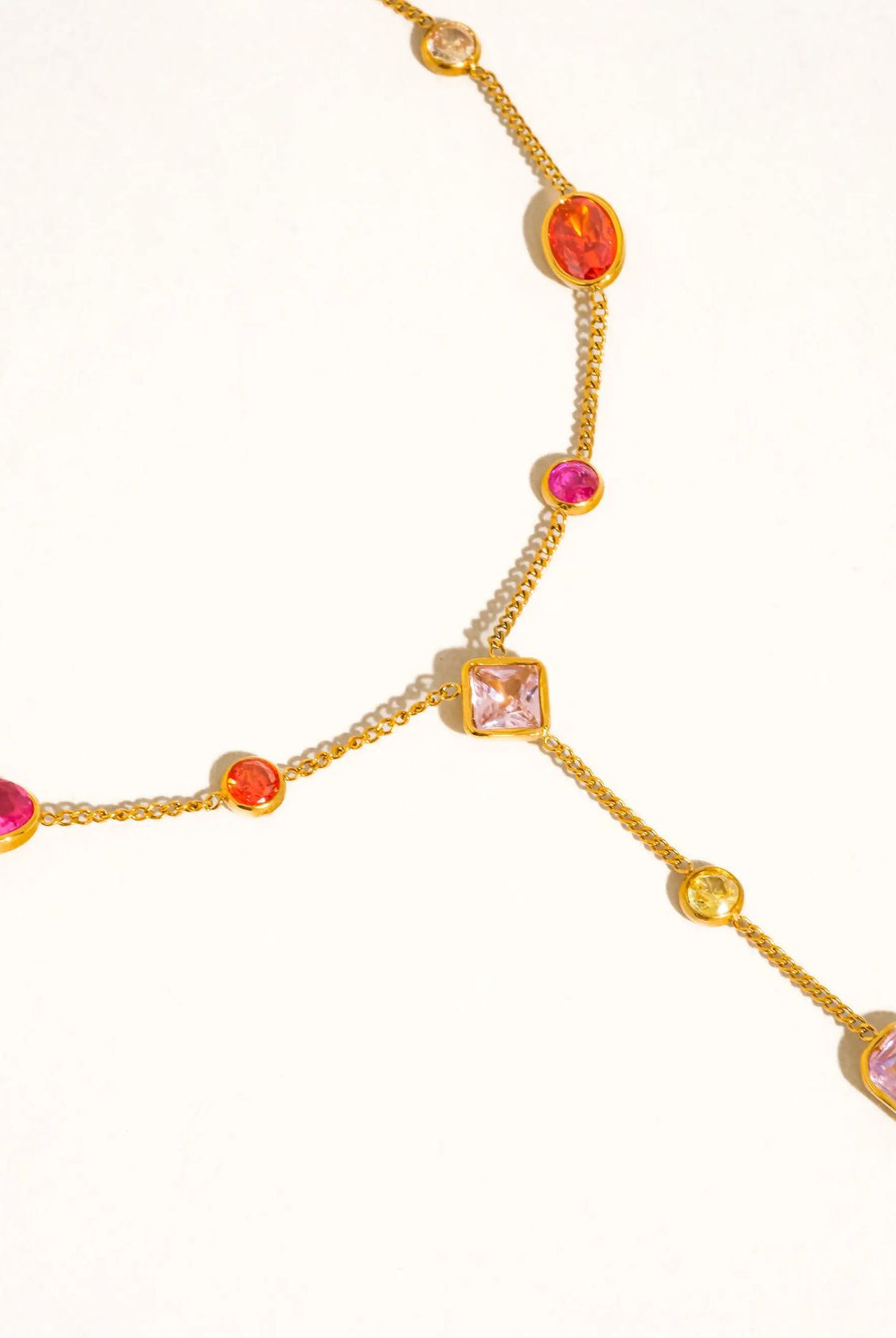 Rose & Lee Co Briennon Lariat Necklace, 18k Gold Necklaces