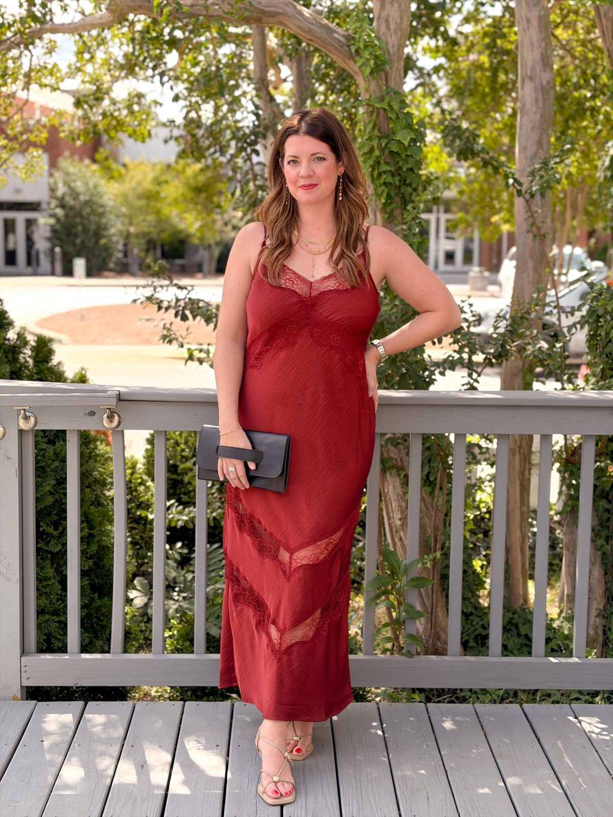 Rose & Lee Co Bruna Dress, Velvet Rouge by Z Supply Event Dress