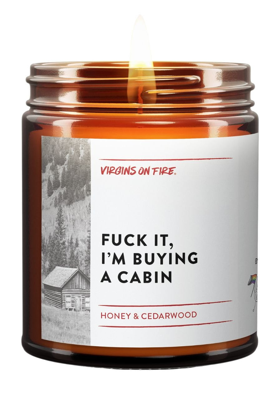 Rose & Lee Co I'm Buying A Cabin Candle, Honey & Cedarwood Candles