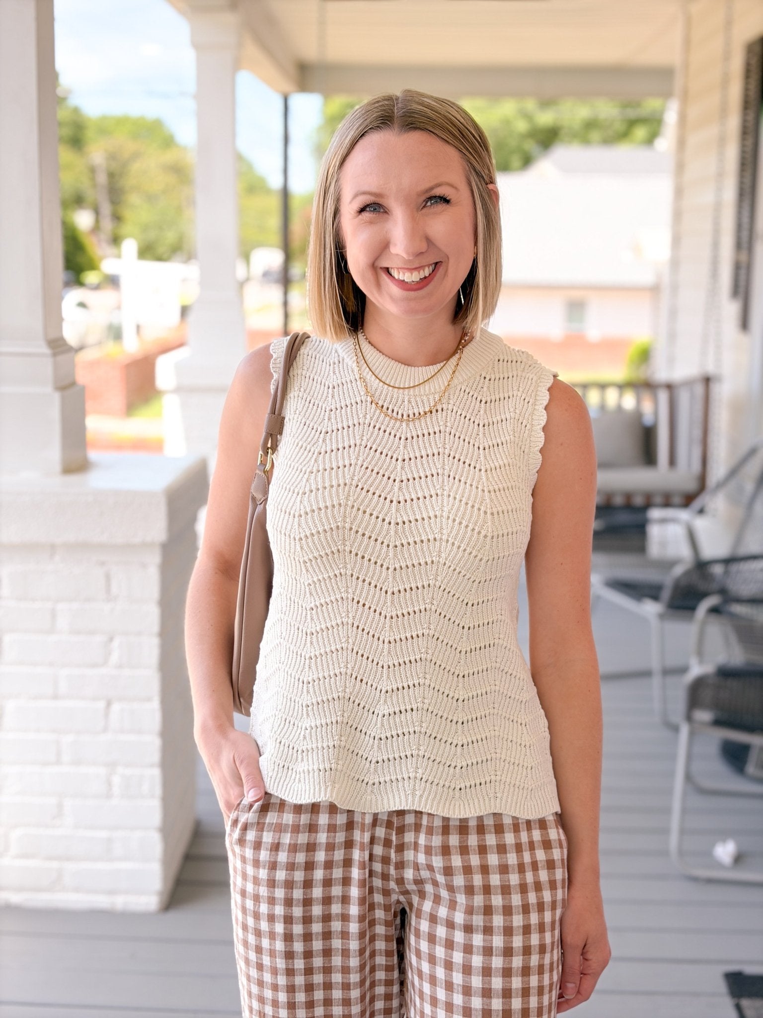 Rose & Lee Co Nero Top, Birch Tanks