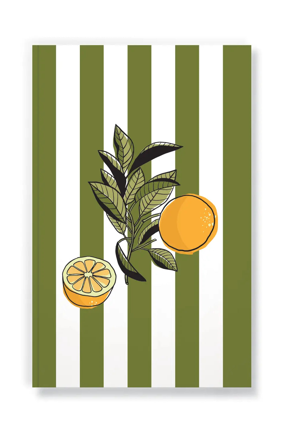 Rose & Lee Co Cabana Oranges Layflat Notebook Stationery