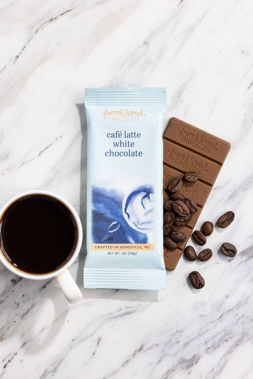 Rose & Lee Co Cafè Latte White Chocolate Bar, 28g Food & Drink