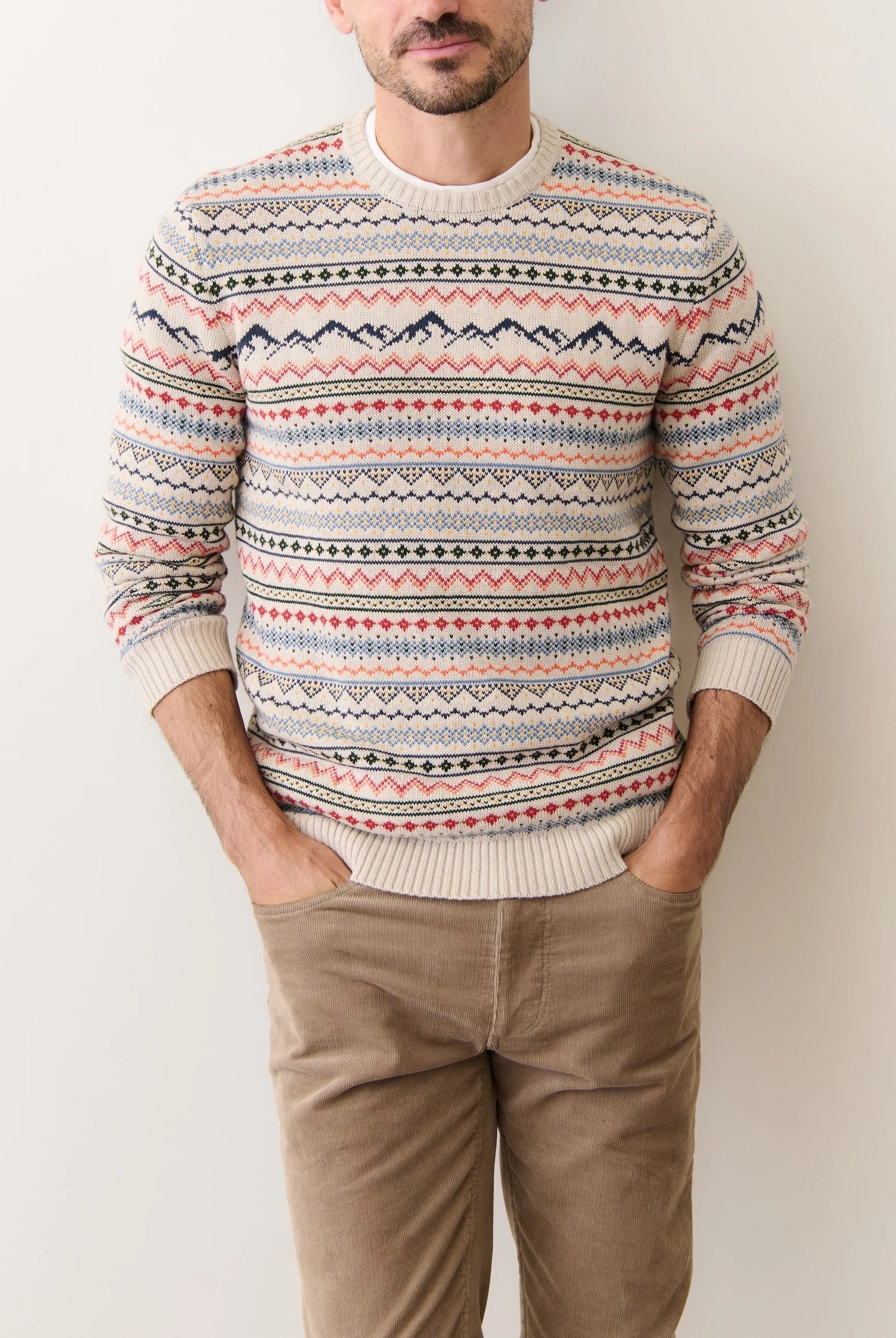 Multi Colored Fair Isle Sweater