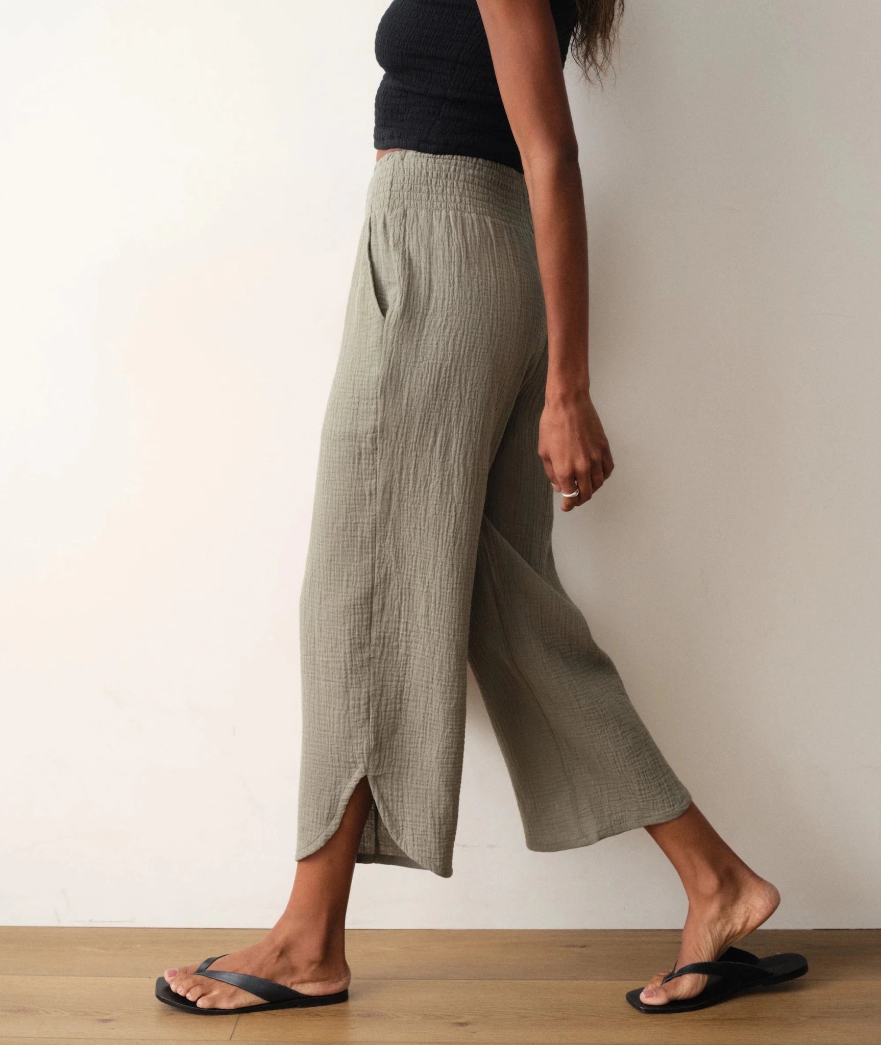 Rose & Lee Co Cali Pants, Sage by Marine Layer Pants