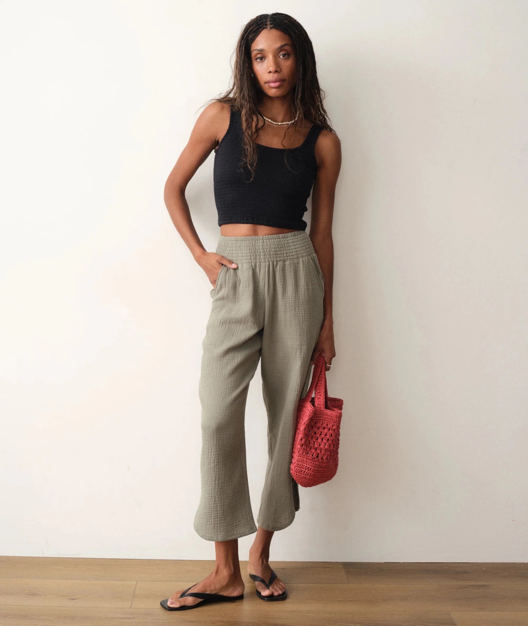 Rose & Lee Co Cali Pants, Sage by Marine Layer Pants