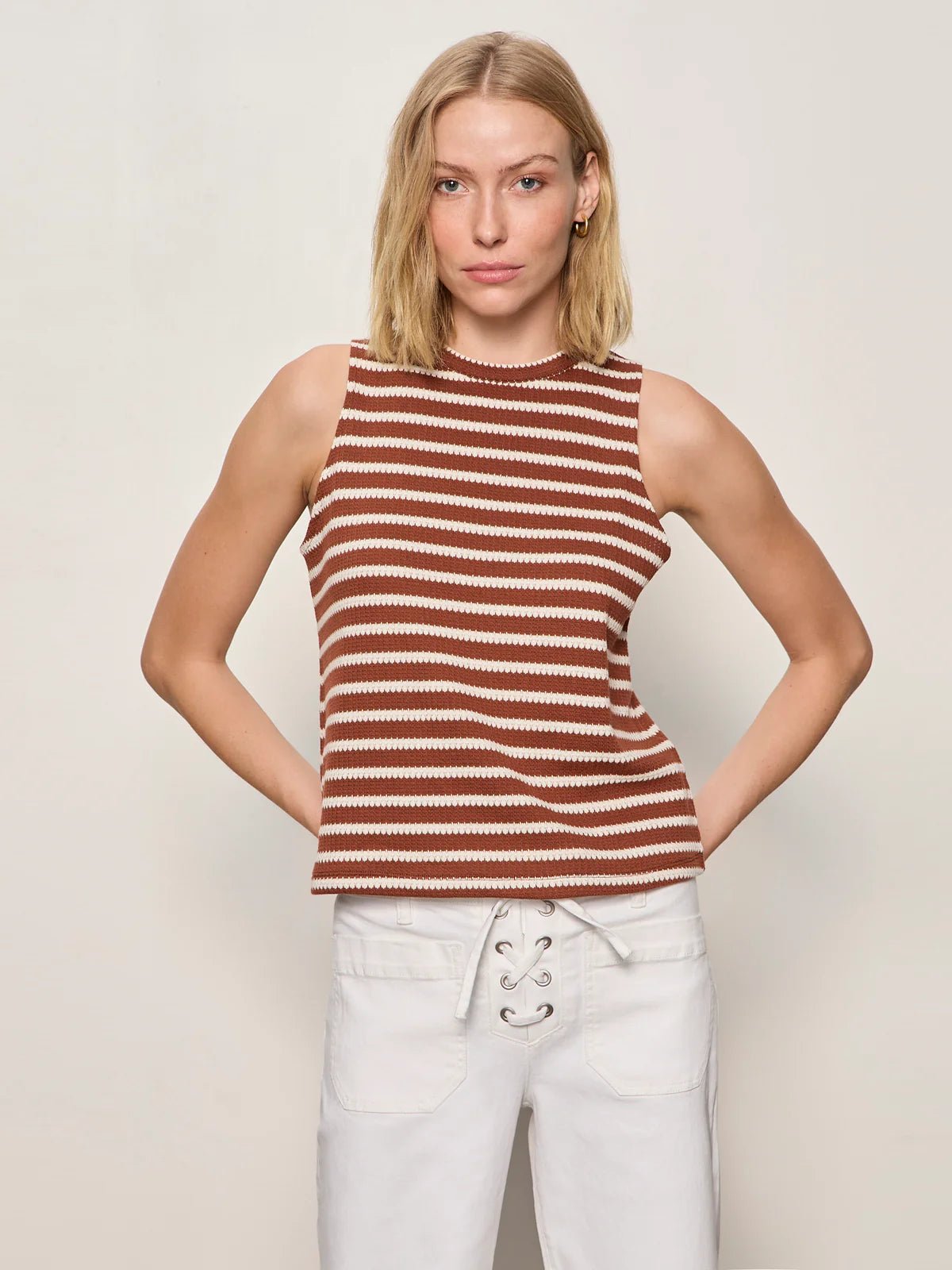 Rose & Lee Co Campari Tank, Clay Stripe by Sanctuary Tanks