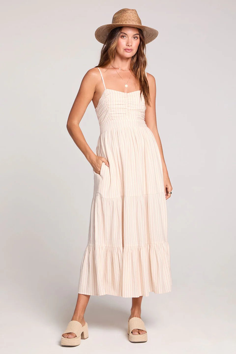 Rose & Lee Co Camrie Dress, Sand Casual Dresses
