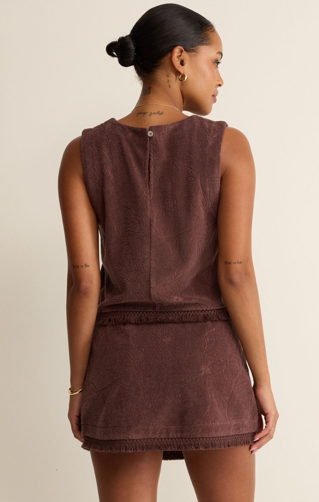 Rose & Lee Co Canopy Top, Chocolate Cherry by Z Supply Tanks