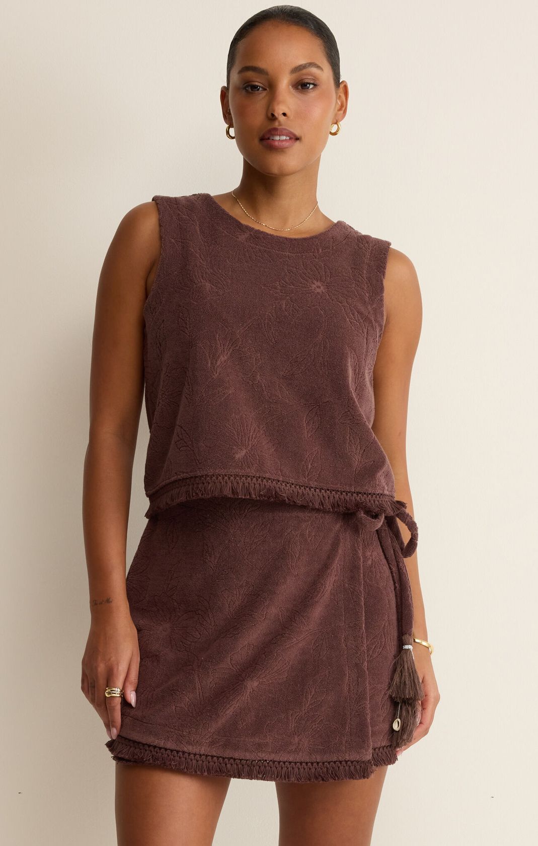Rose & Lee Co Canopy Top, Chocolate Cherry by Z Supply Tanks