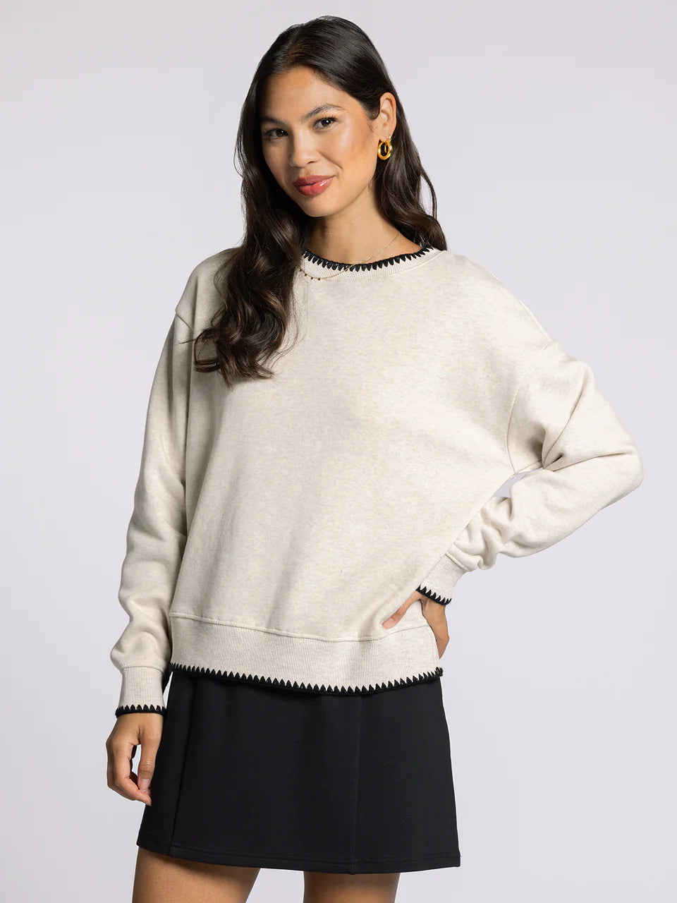 Heather Grey Long Sleeve Pullover