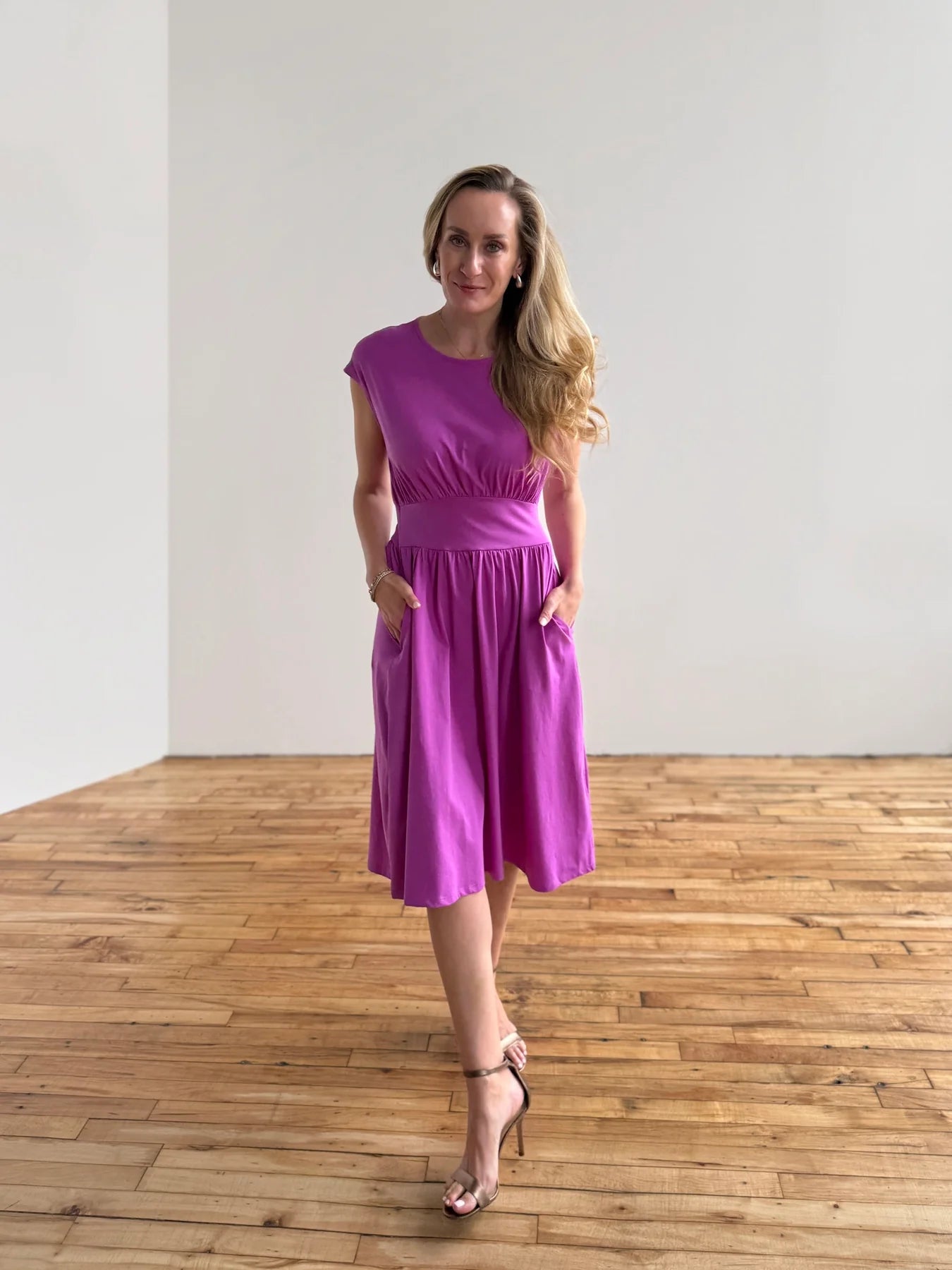 Rose & Lee Co Catherine Dress, Magenta Bloom Casual Dresses