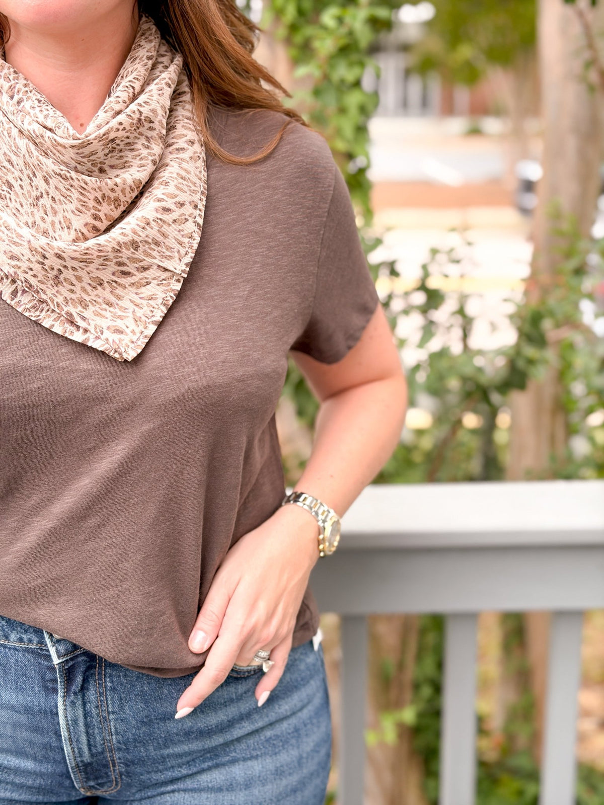 Rose & Lee Co Gauze Bandana Scarf, Catwalk Accessories