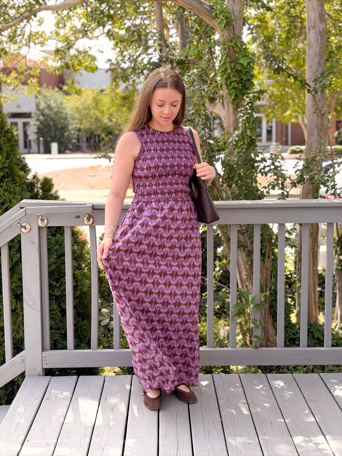 Rose & Lee Co Cecil Dress, Burgundy/Purple Casual Dresses