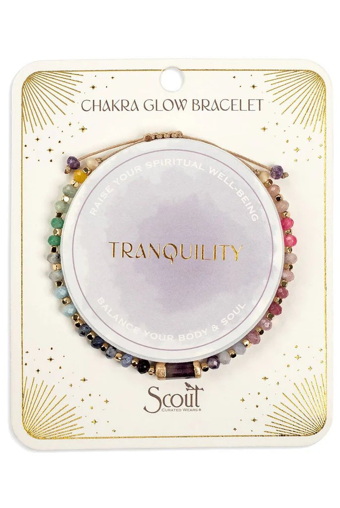Rose & Lee Co Chakra Glow Bracelet, Tranquility/Crown/Gold Bracelets