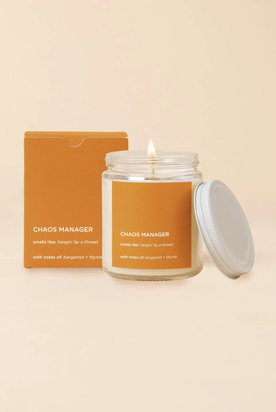 Rose & Lee Co Chaos Manager Candle, Bergamot + Thyme Candles
