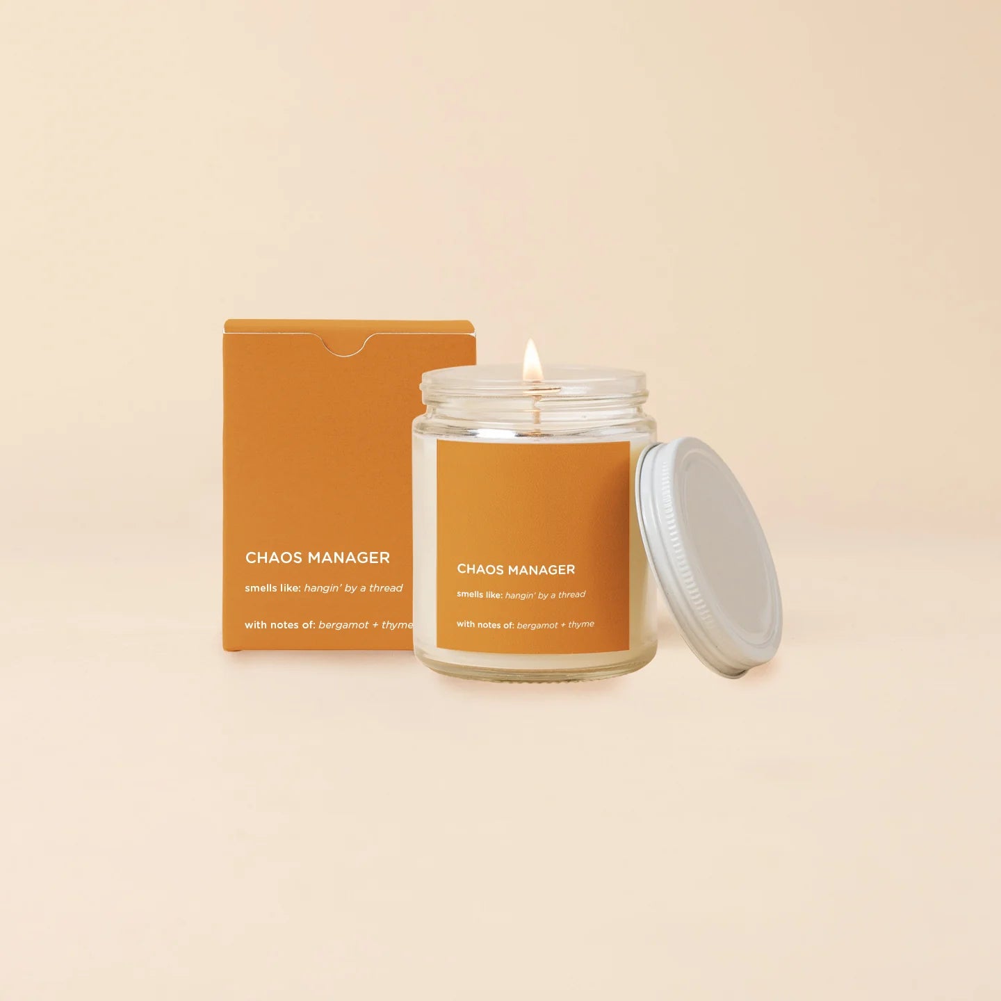 Rose & Lee Co Chaos Manager Candle, Bergamot + Thyme Candles