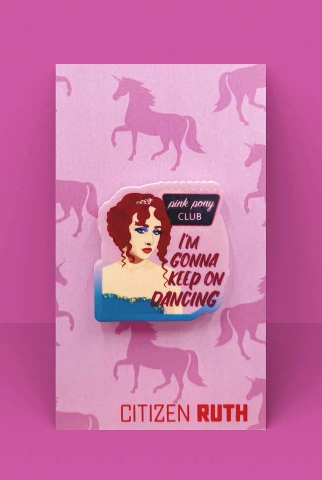 Rose & Lee Co Chappell Roan Pink Pony Club Acrylic Pin Stationery