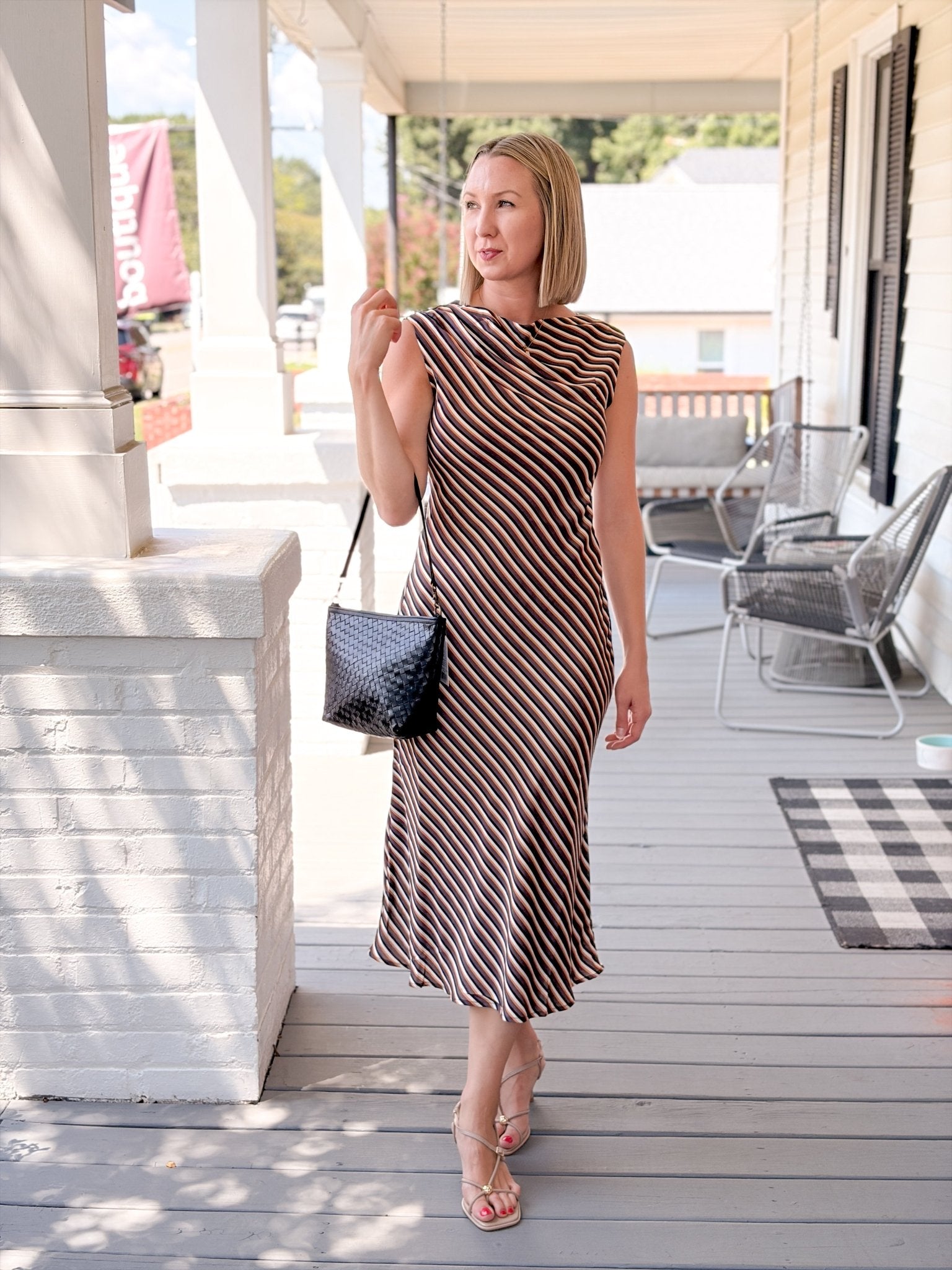 Rose & Lee Co Chelsea Dress, Brown Multi Work Dress