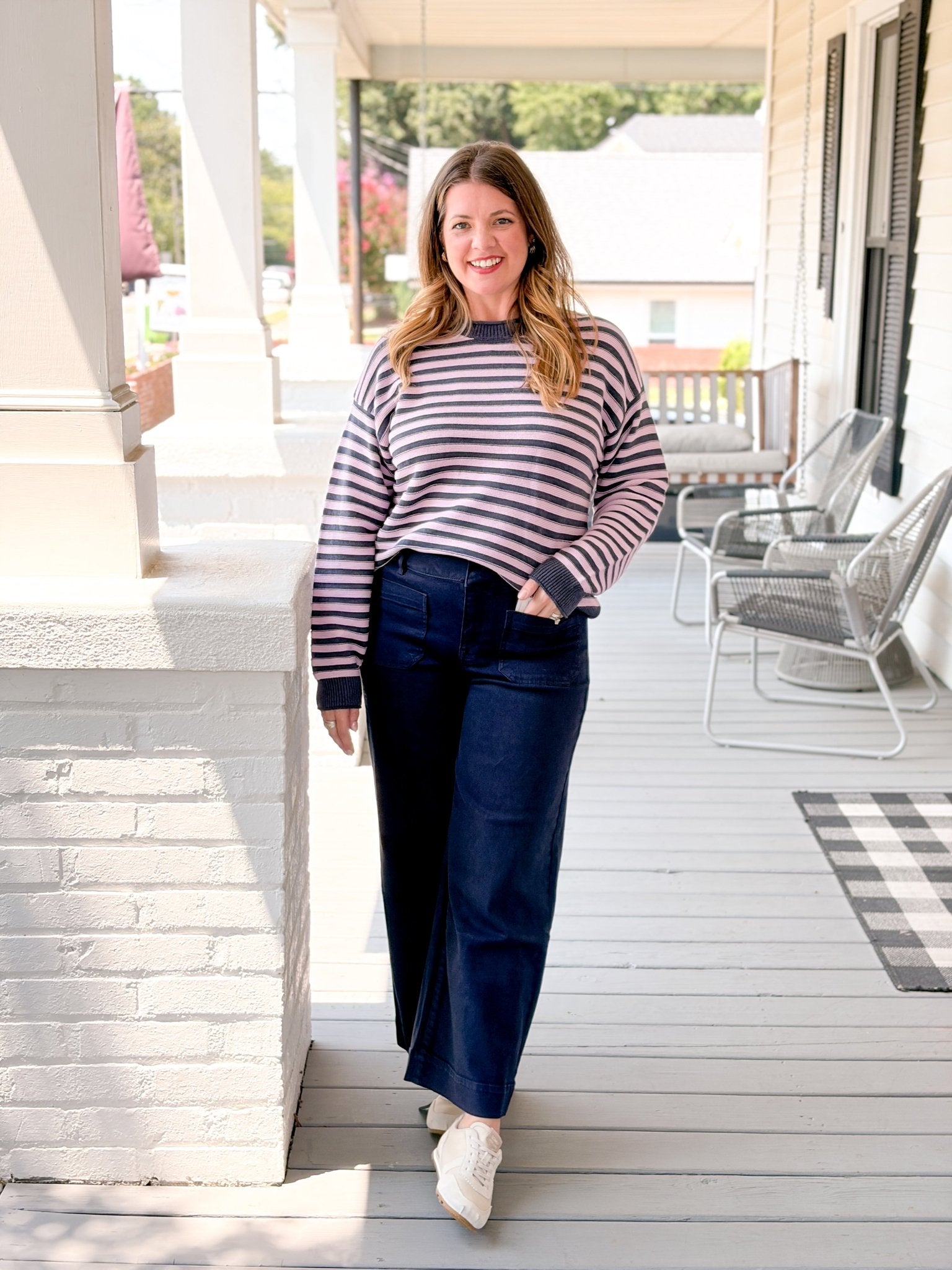 Rose & Lee Co Chelsea Pants, Navy Blazer by Sanctuary Pants