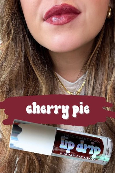 Rose & Lee Co Lip Drip Luxury Gloss, Cherry Pie Bath & Body